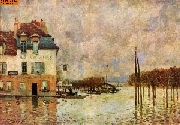 �berschwemmung von Port-Marly nach Sisley